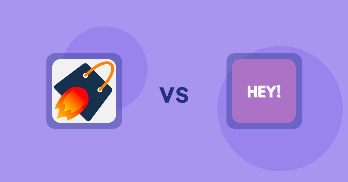 Shopify Product Display Apps: Cross Sell & Upsell Pro vs. Hey! Product Page Banner& Text