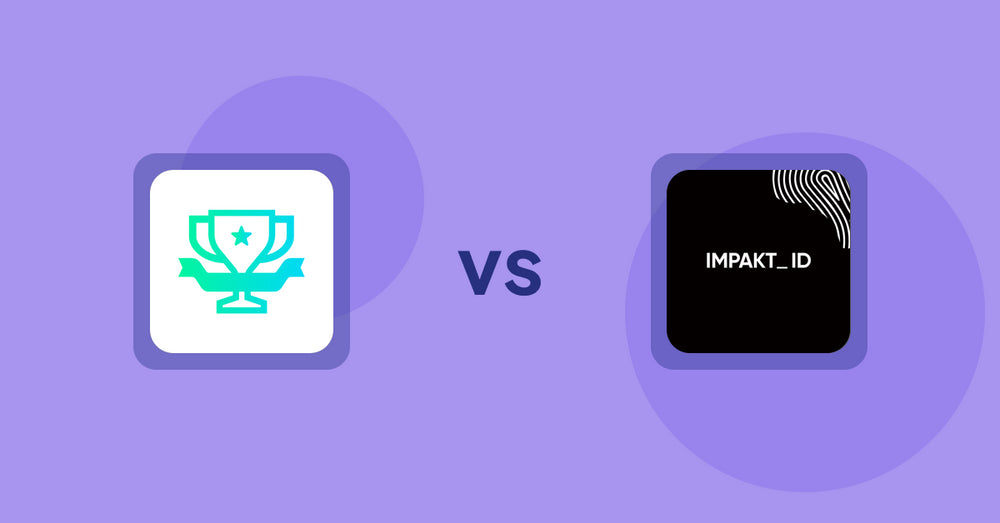 Shopify Product Display Apps: らくらくランキング表示アプリ｜リテリア Ranking vs IMPAKT ID: fashion CO2 tracker