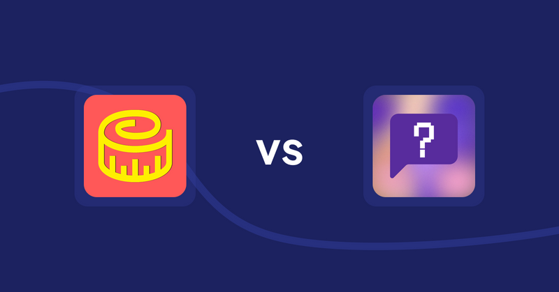 Shopify Product Display Apps: Snake Size Chart & Size Guide vs FAQbucket ‑ Help Center & FAQ