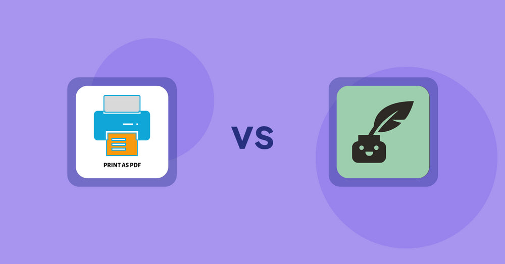 Shopify Product Display Apps: LitPDP ‑ Print as PDF vs Copybuddy