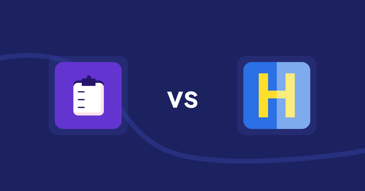 Shopify Product Display Apps: WSH Order Form & ReOrder vs HiVar: Hide Sold Out Variants