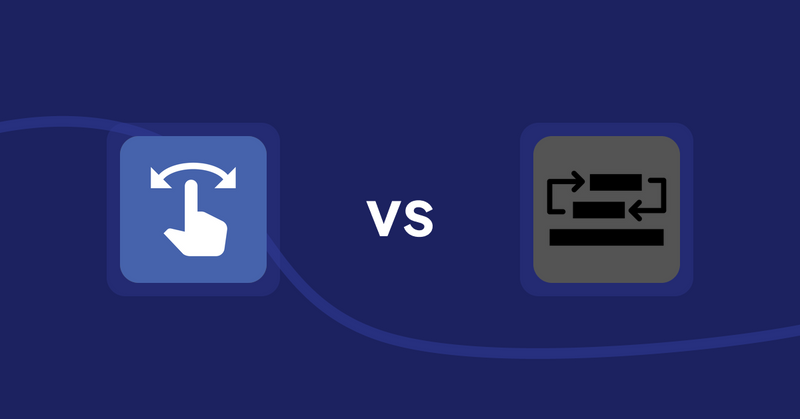 Shopify Product Display Apps: HypeSwipe: Swipes to Sales vs Sortyfi Collection Merchandise