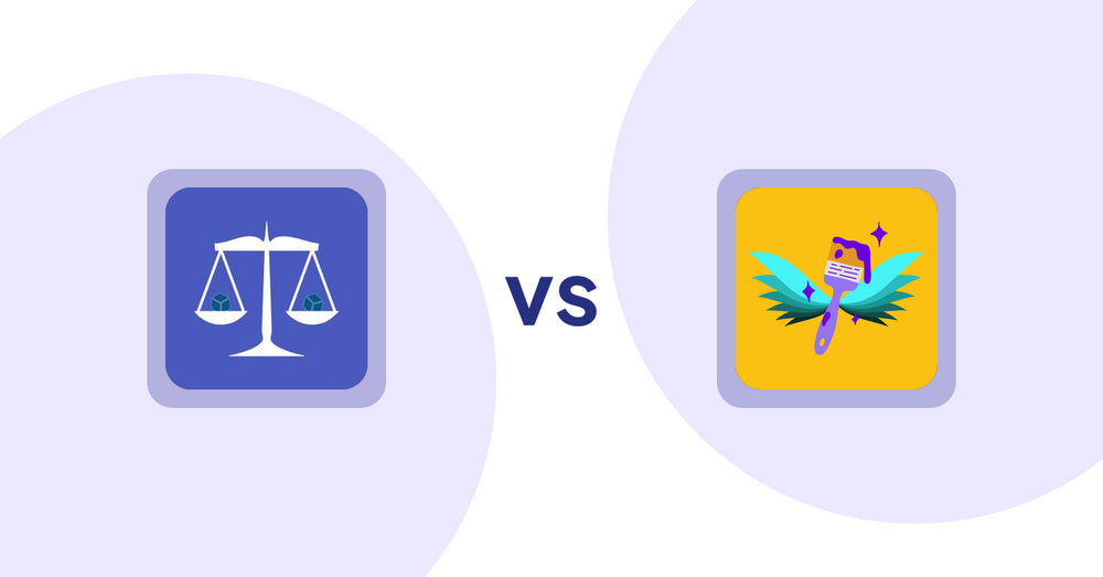 Shopify Product Display Apps: Equate ‑ Product Compare vs Badgfly ‑ Product Personalizer