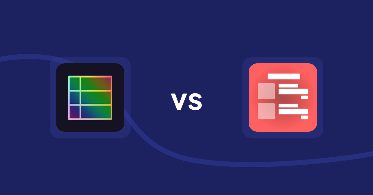 Shopify Product Display Apps: TableFlow Specification Table vs. Menulog