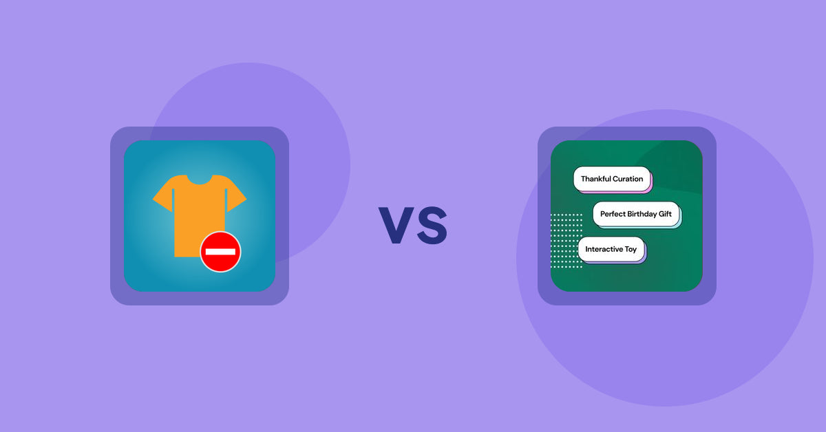 Shopify Product Display Apps: Products Unavailable vs FeatureFrame - Pretty Product