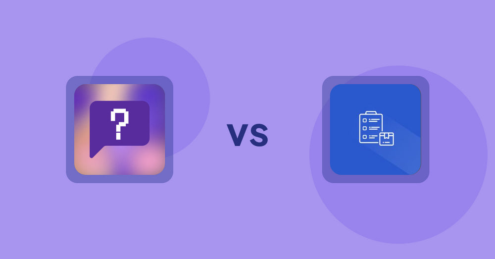 Shopify Product Display Apps: FAQbucket ‑ Help Center & FAQ vs Addify ‑ Products Table List