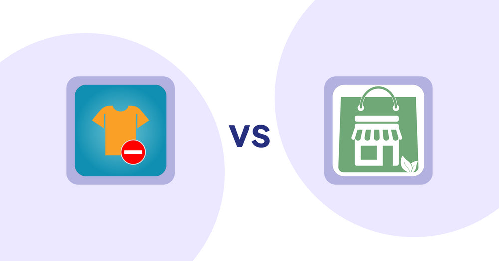 Shopify Product Display Apps: Products Unavailable vs Greeniemart