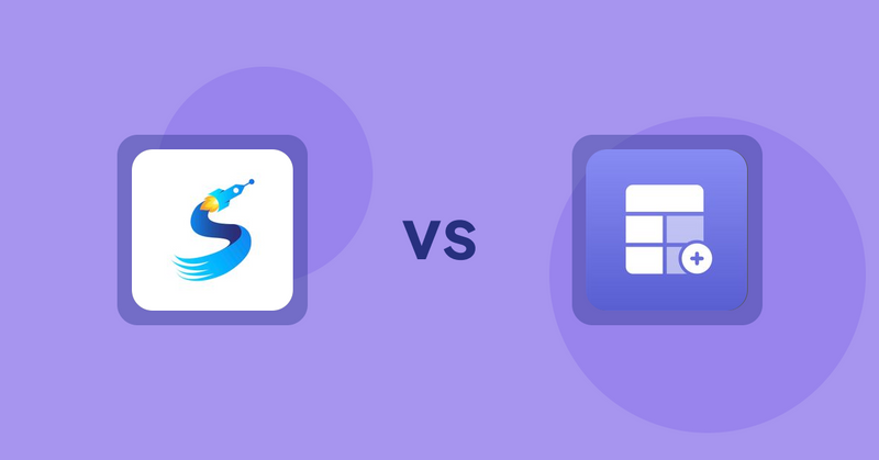 Shopify Product Display Apps: Sortimize Collection Sort vs Eazy Specification Tags Table