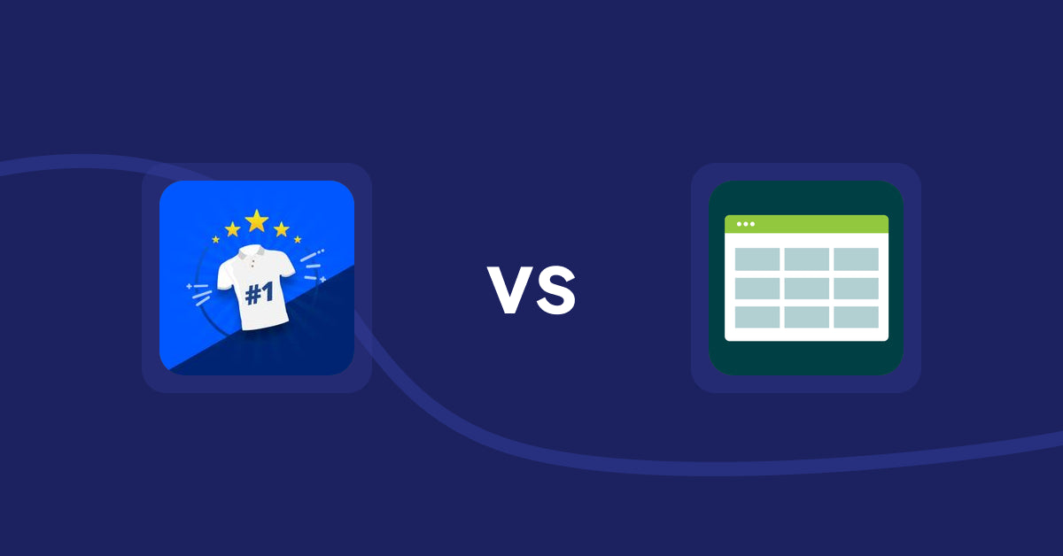 Shopify Product Display Apps: Popular Products on Your Store vs Product Table