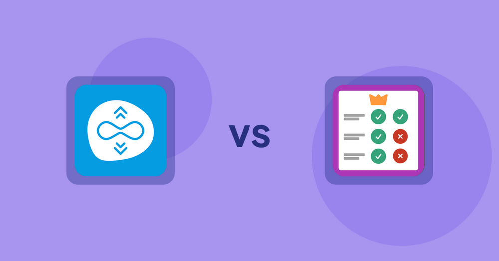 Shopify Product Display Apps: Scroll Freely: Infinite Scroll vs Pretty Comparison Tables
