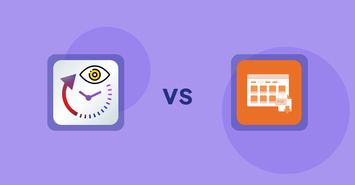 Shopify Product Display Apps: JustViewed ‑ Recently Products vs Meetanshi PDF Product Catalog