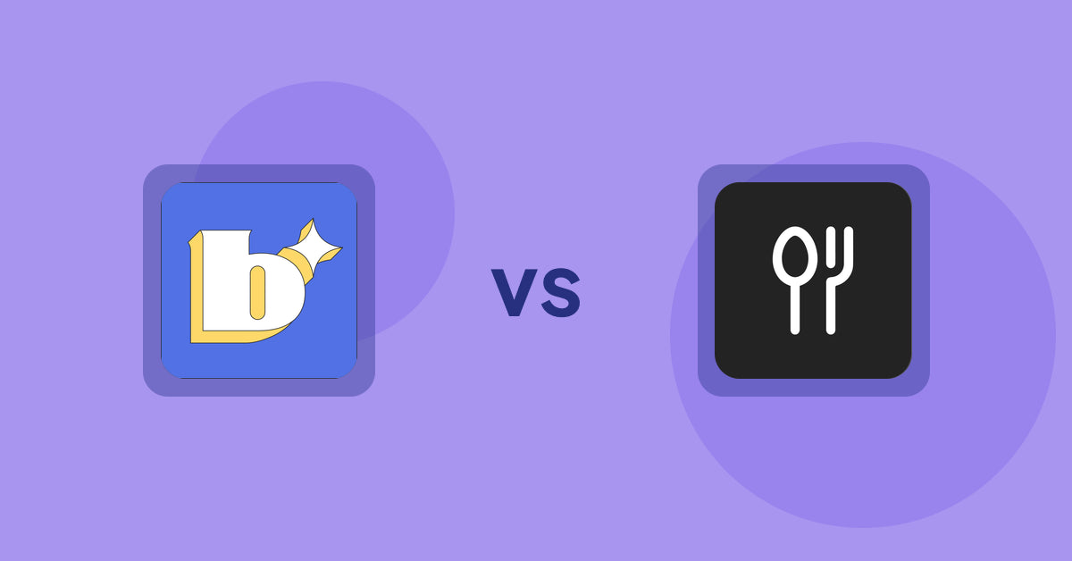 Shopify Product Display Apps: Because: CRO + Personalization vs ServeUp ‑ Restaurant Menu