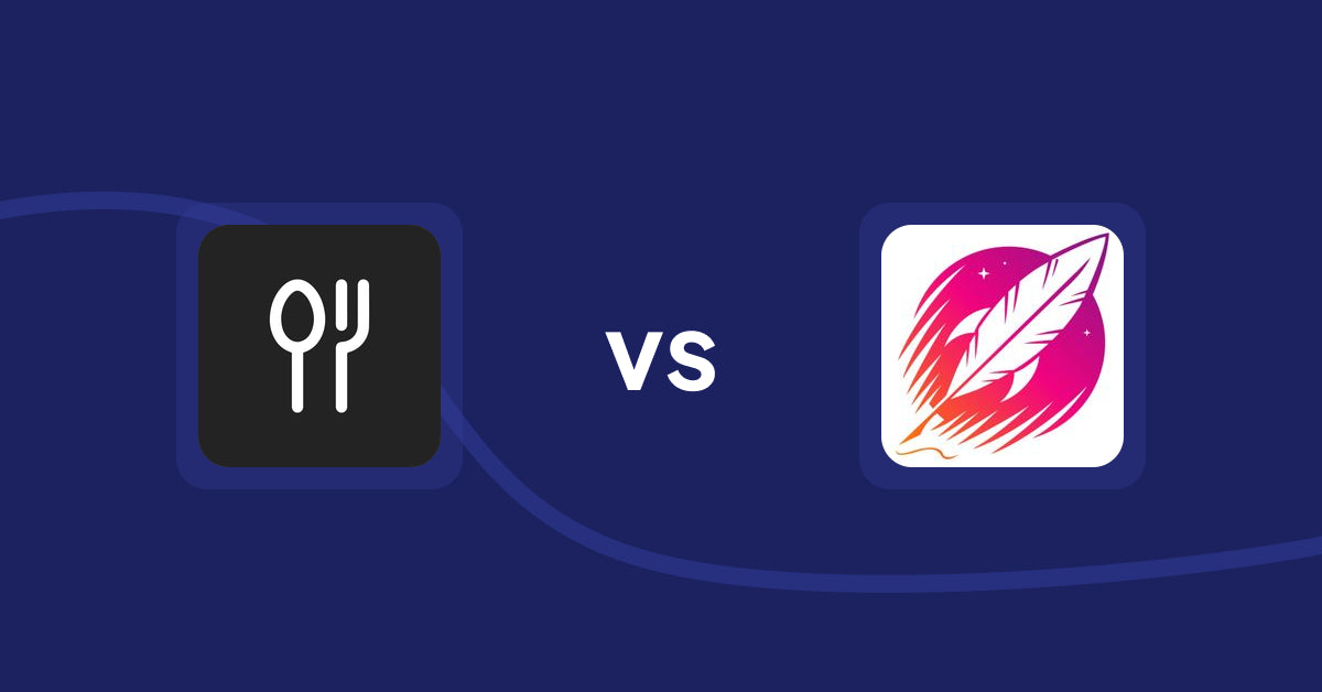 Shopify Product Display Apps: ServeUp ‑ Restaurant Menu vs Wordsmith: Content Generator