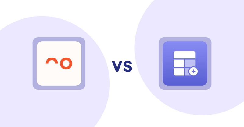 Shopify Product Display Apps: soona ‑ Content For Commerce vs. Eazy Specification Tags Table
