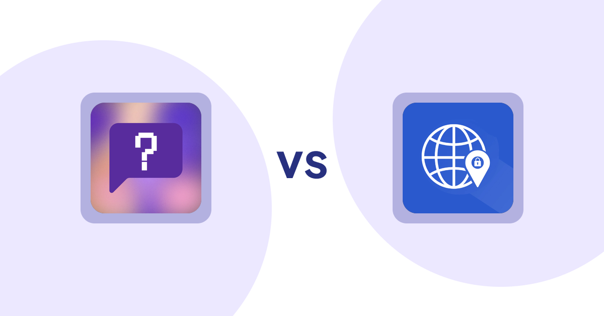Shopify Product Display Apps: FAQbucket ‑ Help Center & FAQ vs Addify ‑ Country Restrictions