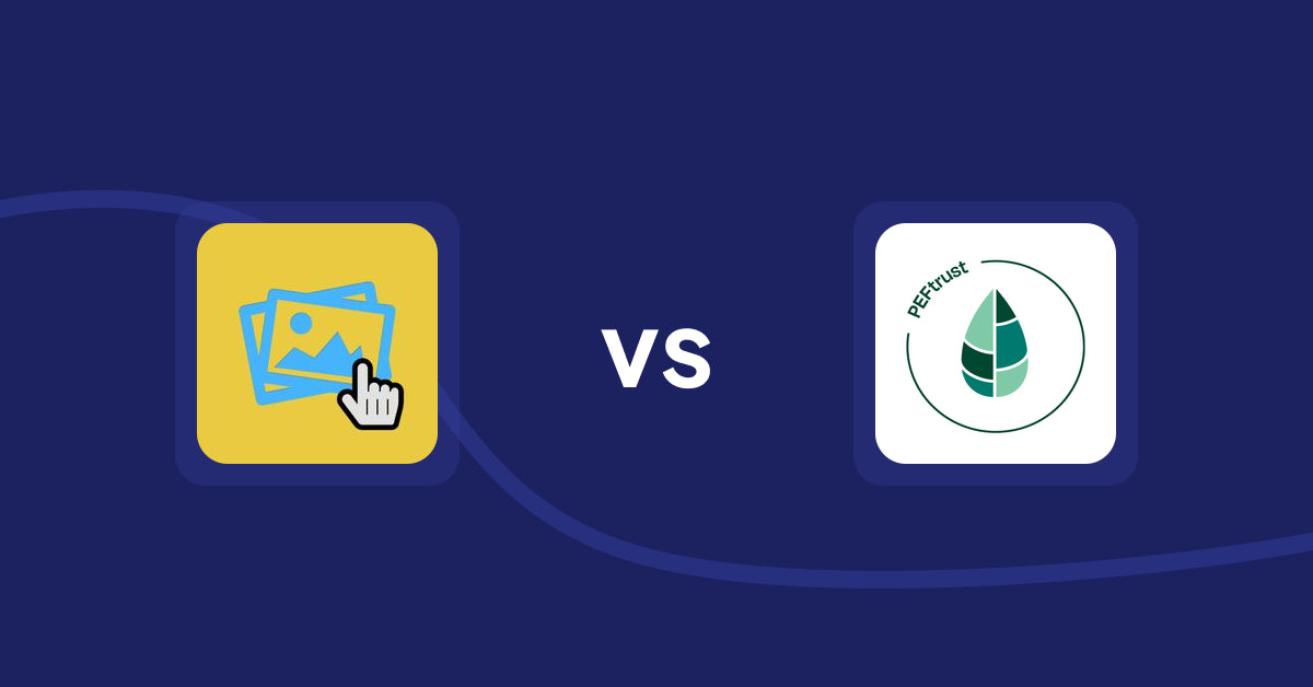 Shopify Product Display Apps: Singleton | Second Image Hover vs Peftrust