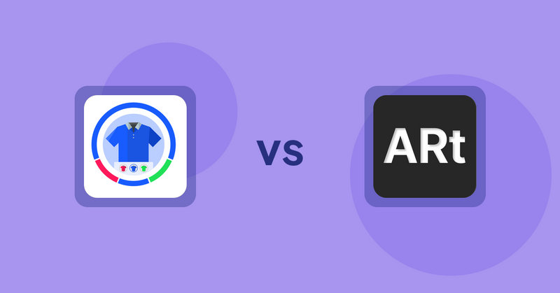 Shopify Product Display Apps: EVS ‑ Easy Variation Swatches vs Wall Art Viewer AR