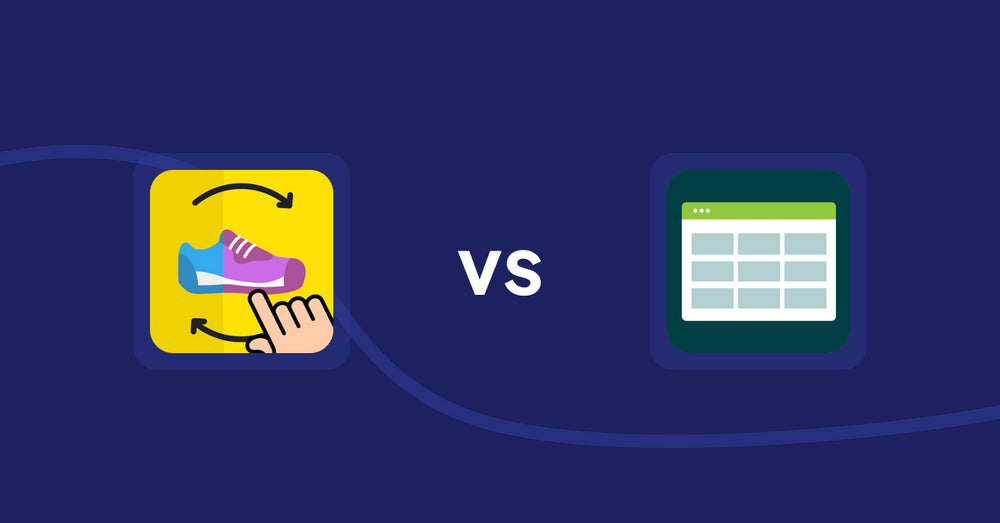 Shopify Product Display Apps: GG Quick View & Hover Slider vs Product Table