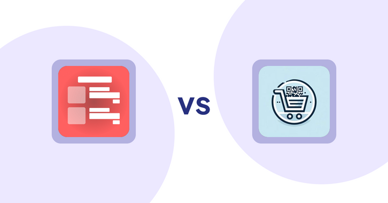 Shopify Product Display Apps: Menulog vs. QR Cartify