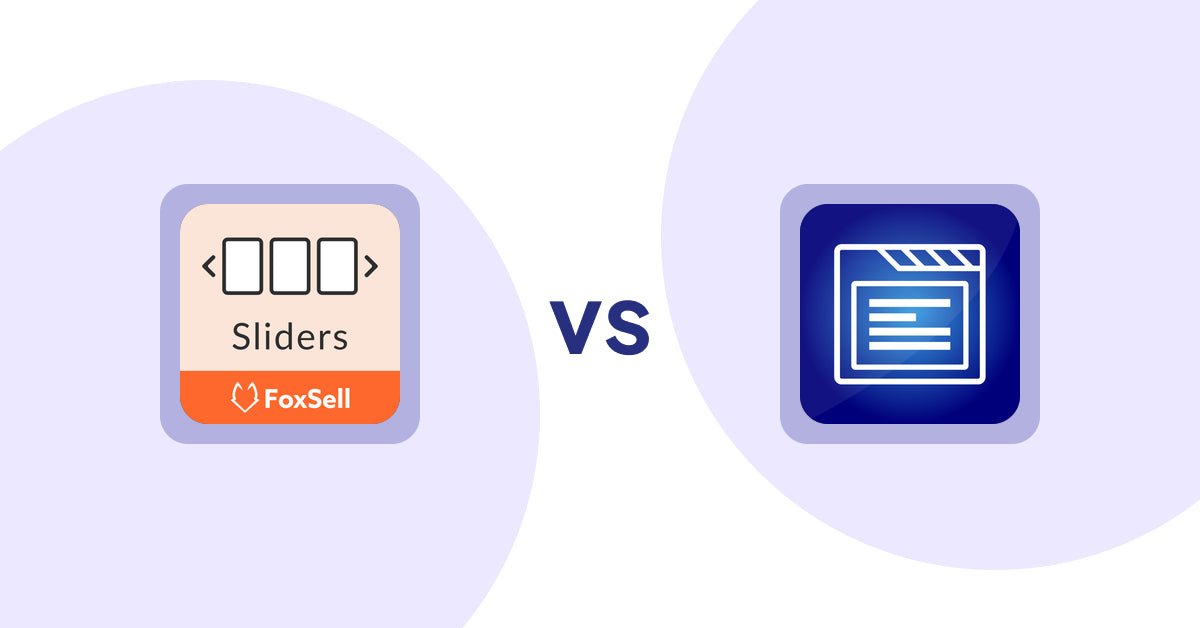 Shopify Product Display Apps: FoxSell Slider & Carousel vs My Tabs 2.0