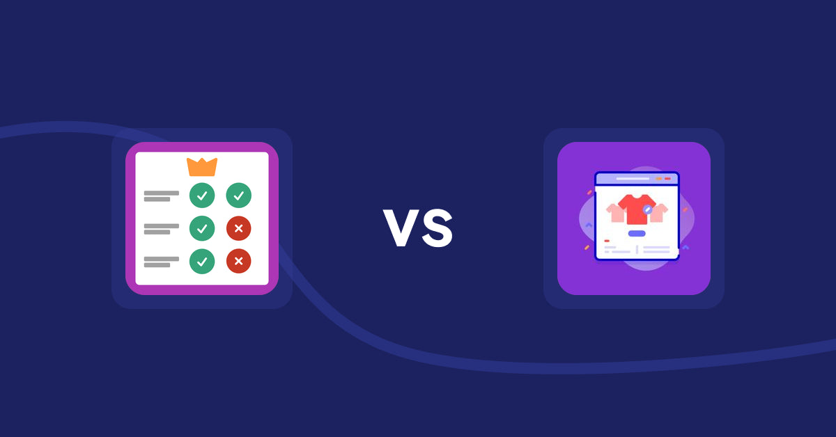Shopify Product Display Apps: Pretty Comparison Tables vs Variant Title Magic