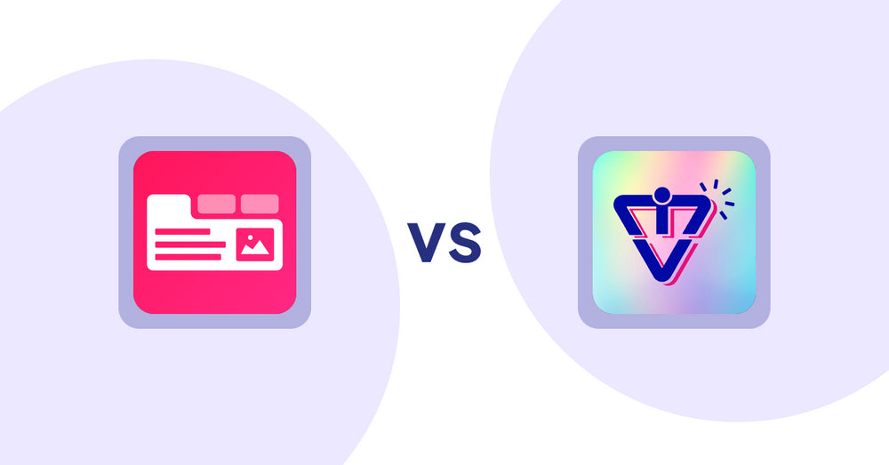 Shopify Product Display Apps: Tabs+ Product Descriptions vs VIM: Variant Image Module