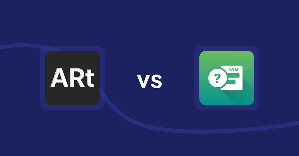 Shopify Product Display Apps: Wall Art Viewer AR vs. FAQ Expert: Product FAQ