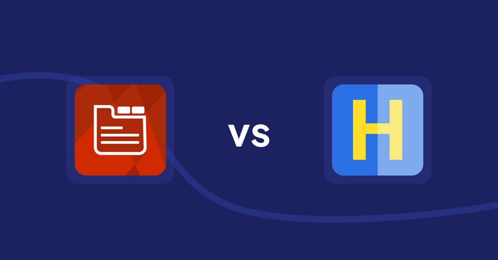 Shopify Product Display Apps: Tabs: SEO Product Tabs with AI vs HiVar: Hide Sold Out Variants