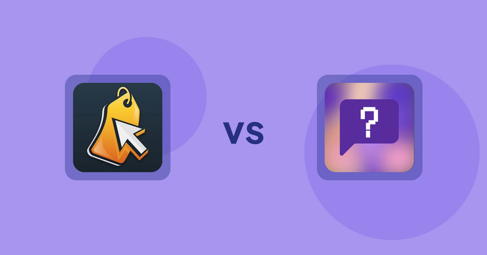 Shopify Product Display Apps: Iconic: Product Features vs FAQbucket ‑ Help Center & FAQ