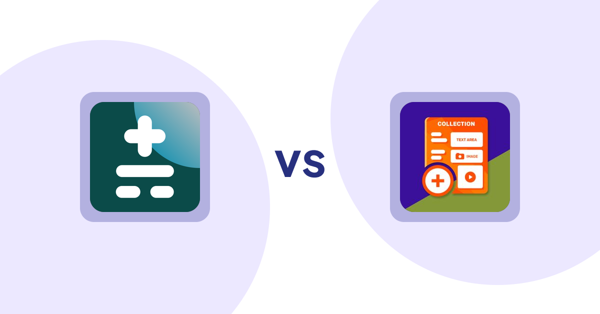 Shopify Metafield Apps: Metafields Custom Field Master vs Collection Additional Fields