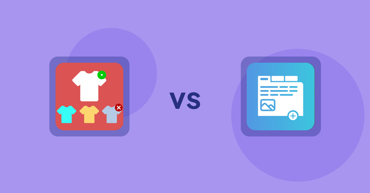 Shopify Product Display Apps: ST: Product & Collection Sort vs Advanced Product Tabs