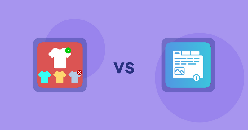Shopify Product Display Apps: ST: Product & Collection Sort vs Advanced Product Tabs