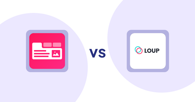 Shopify Product Display Apps: Tabs+ Product Descriptions vs Loup: Sell on Instagram