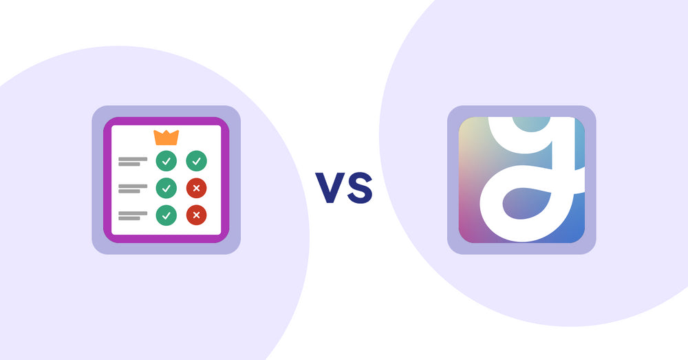 Shopify Product Display Apps: Pretty Comparison Tables vs Visual Merchandiser