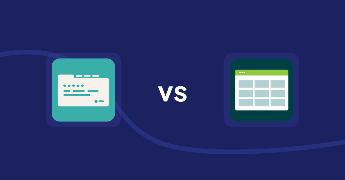 Shopify Product Display Apps: Smart Tabs ‑ Product Tabs vs Product Table