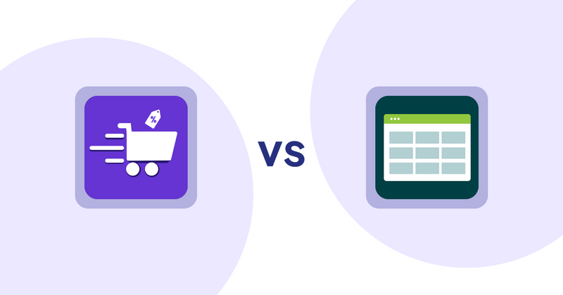 Shopify Product Display Apps: Cypher Bulk Order Page & Price vs Product Table