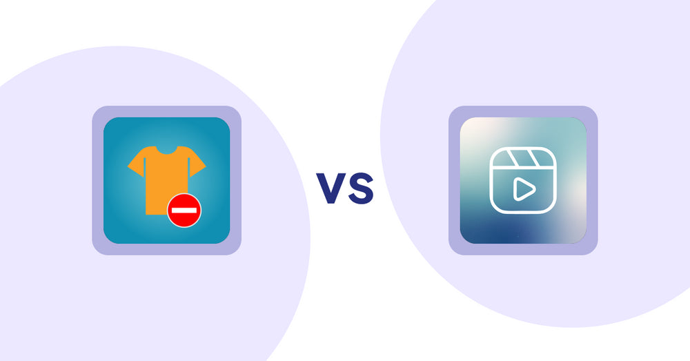 Shopify Product Display Apps: Products Unavailable vs Reelify ‑ Shoppable Reel Video