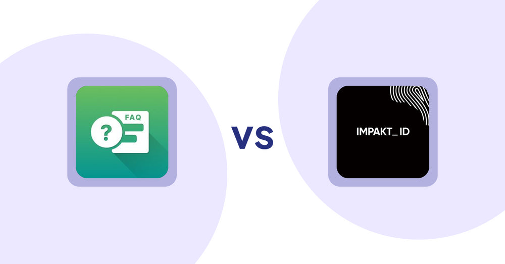 Shopify Product display Apps: FAQ Expert: Product FAQ vs IMPAKT ID: fashion CO2 tracker