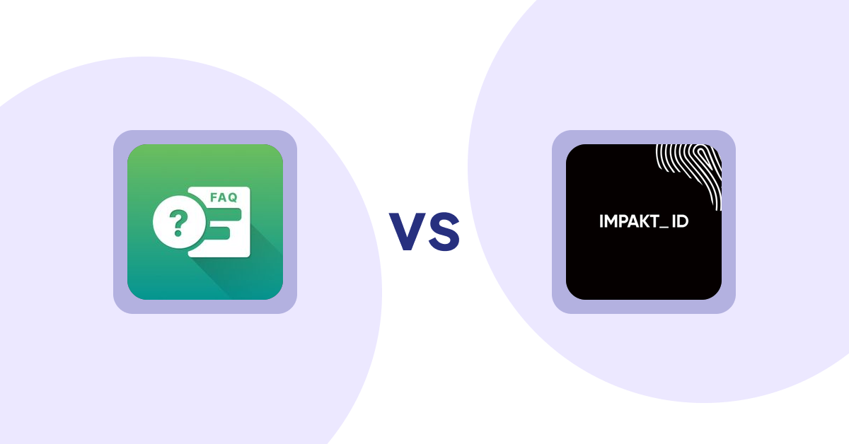 Shopify Product display Apps: FAQ Expert: Product FAQ vs IMPAKT ID: fashion CO2 tracker