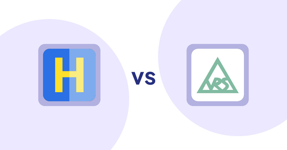 Shopify Product Display Apps: HiVar: Hide Sold Out Variants vs VRSHOPii