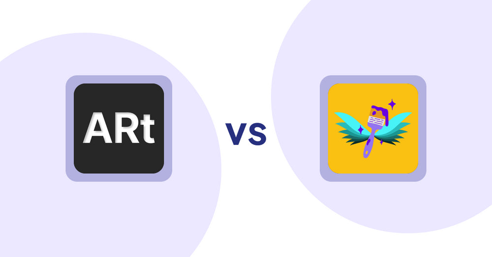 Shopify Product Display Apps: Wall Art Viewer AR vs Badgfly ‑ Product Personalizer