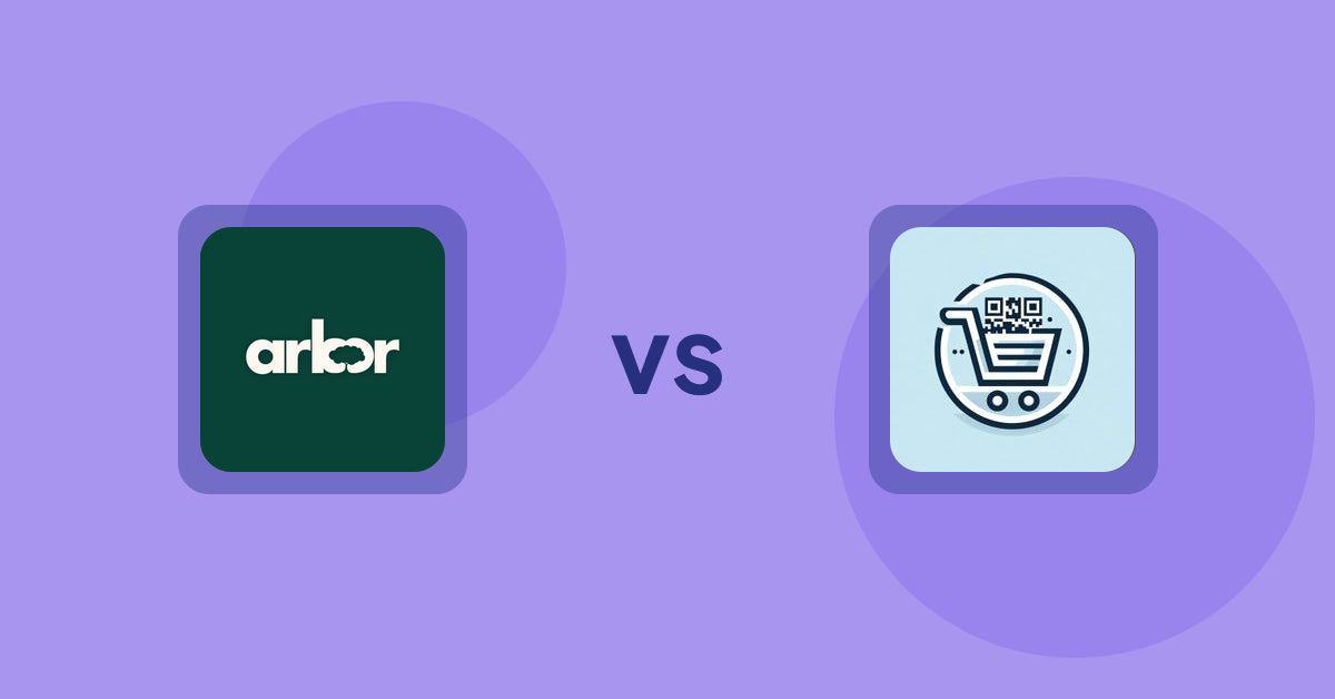 Shopify Product Display Apps: Arbor ― Carbon Transparency vs QR Cartify