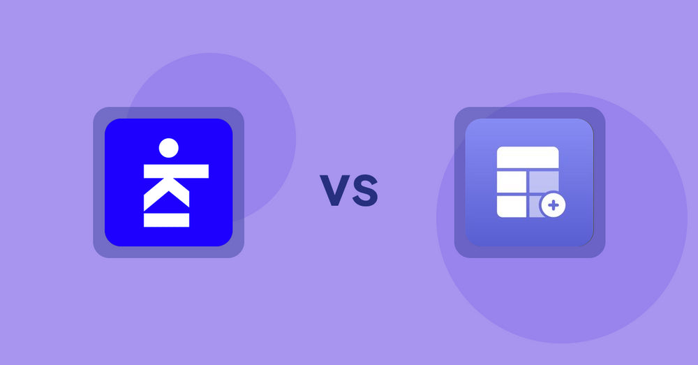 Shopify Product Display Apps: Kickflip ‑ Customize Products vs Eazy Specification Tags Table