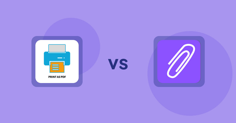 Shopify Product Display Apps: LitPDP ‑ Print as PDF vs Agile Attachments