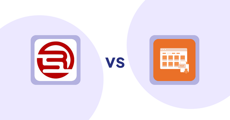 Shopify Product Display Apps: Robosize: AI Size Recommender vs Meetanshi PDF Product Catalog