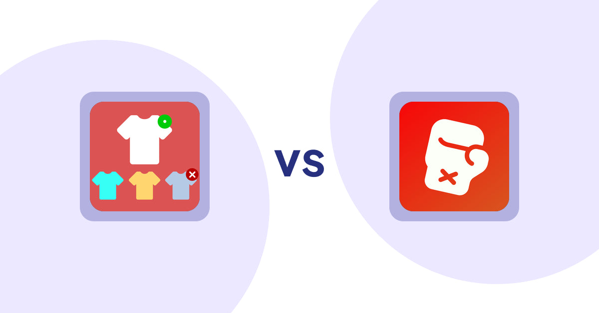 Shopify Product Display Apps: ST: Product & Collection Sort vs Knockout ‑ Hide Out Of Stock