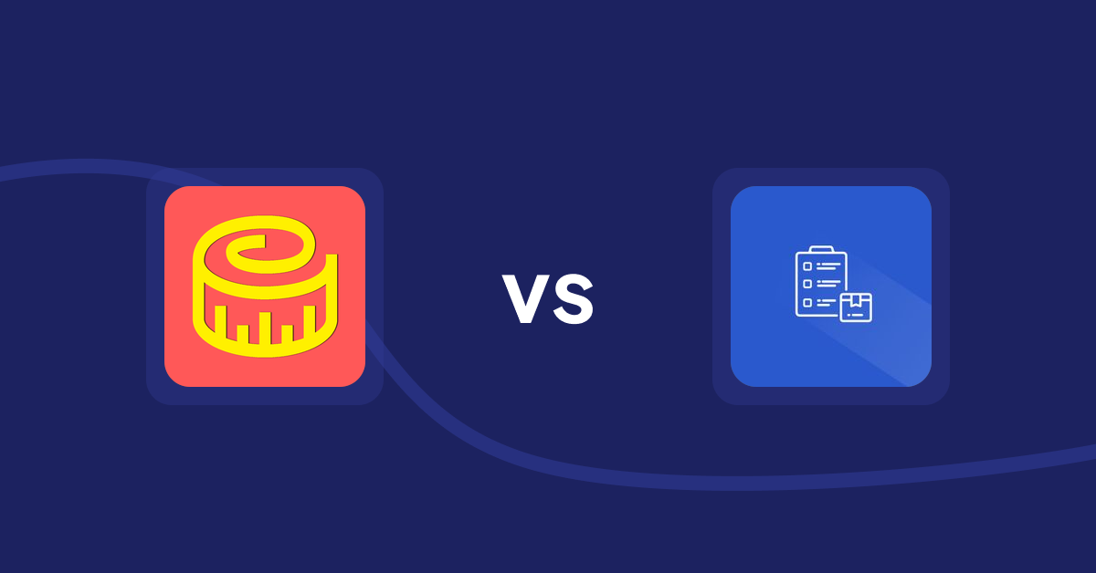 Shopify Product Display Apps: Snake Size Chart & Size Guide vs Addify ‑ Products Table List