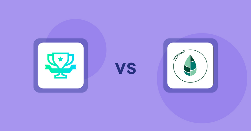 Shopify Product Display Apps: らくらくランキング表示アプリ｜リテリア Ranking vs Peftrust