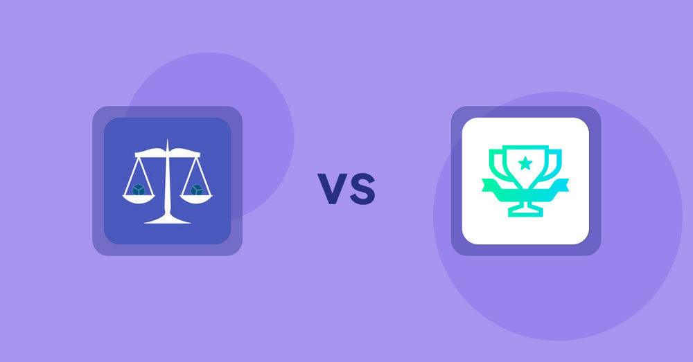 Shopify Product Display Apps: Equate ‑ Product Compare vs らくらくランキング表示アプリ｜リテリア Ranking