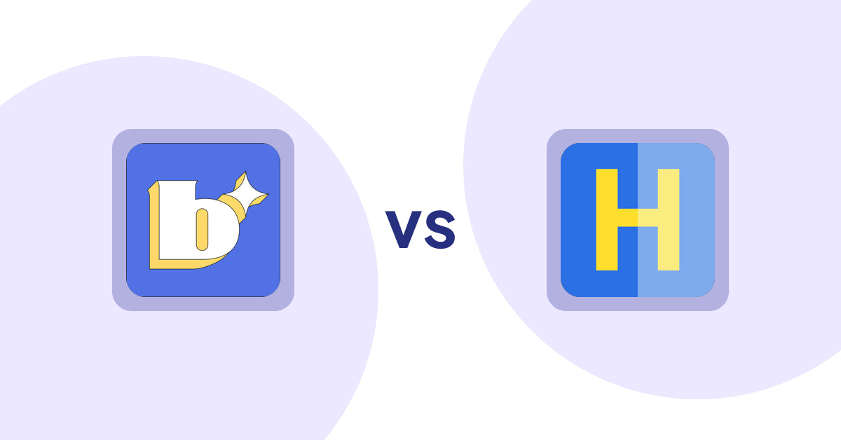 Shopify Product Display Apps: Because: CRO + Personalization vs HiVar: Hide Sold Out Variants